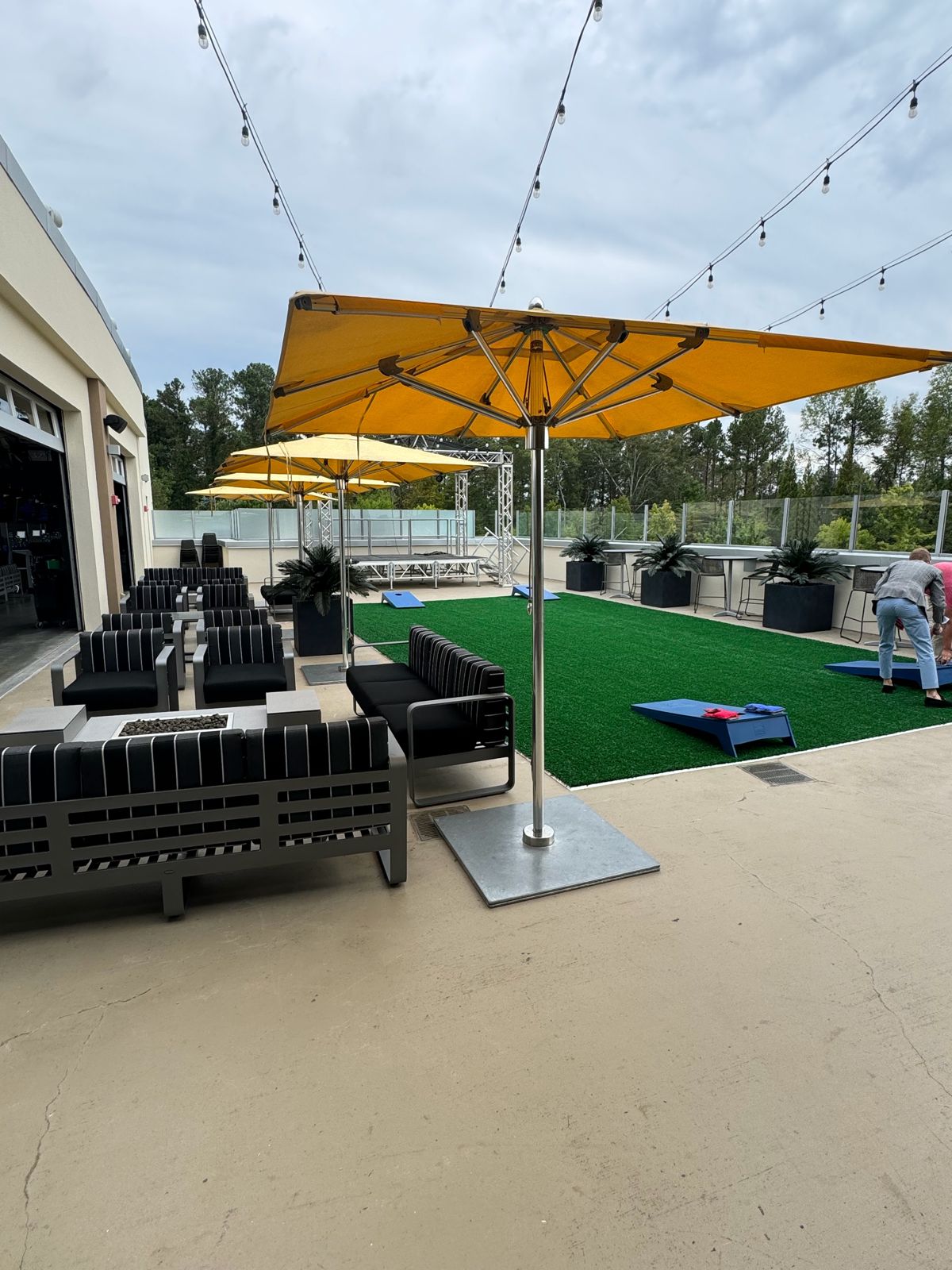Topgolf Alpharetta after renovation: rooftop patio
