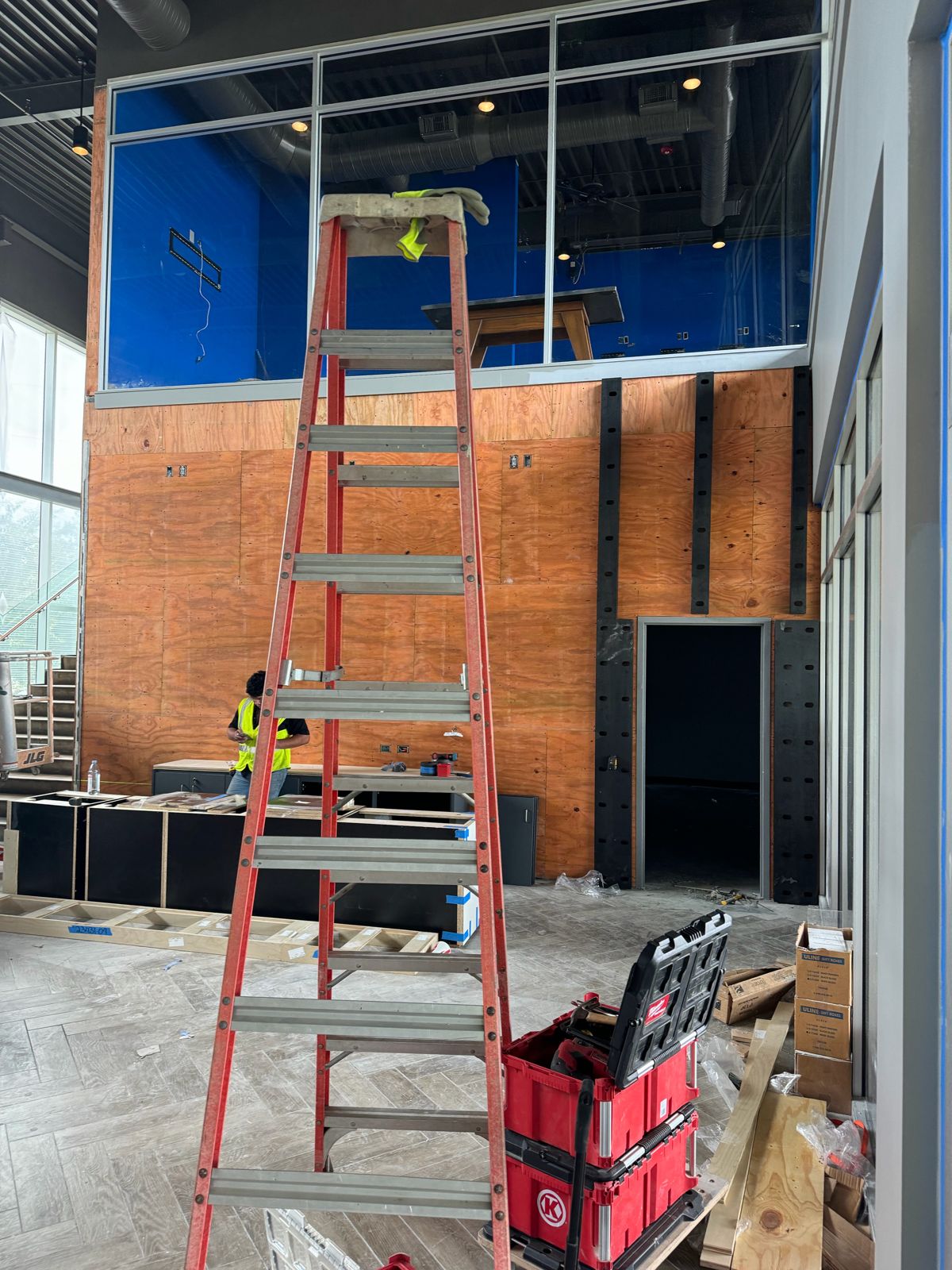 Topgolf Alpharetta renovation during construction, photo 1
